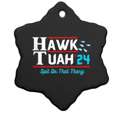 Hawk Tuah 24 Spit On That Ceramic Star Ornament