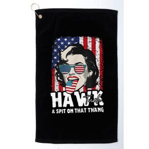 Hawk Tuah 24 Spit On That Thing Platinum Collection Golf Towel