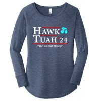 Hawk Tuah 24 Spit On That Thang Gift Women's Perfect Tri Tunic Long Sleeve Shirt