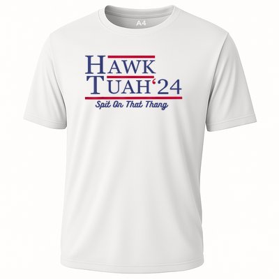 Hawk Tuah 24 Spit On That Thang Gift Cooling Performance Crew T-Shirt