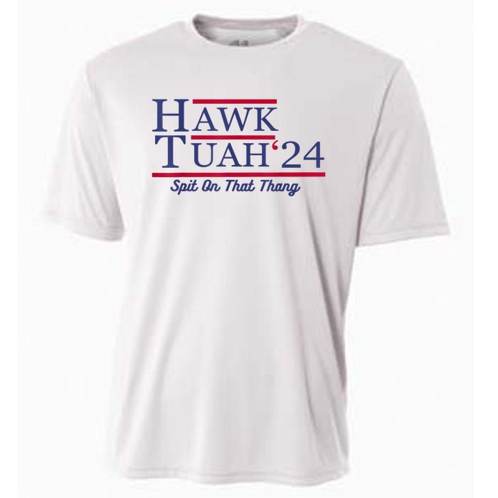 Hawk Tuah 24 Spit On That Thang Gift Cooling Performance Crew T-Shirt