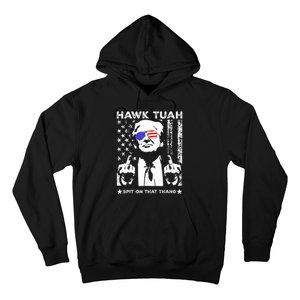 Hawk Tuah 24 Spit On That Thang Hawk Tush For President 2024 Election Parody Hoodie