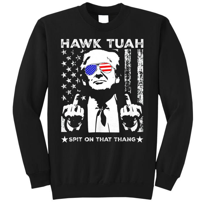 Hawk Tuah 24 Spit On That Thang Hawk Tush For President 2024 Election Parody Sweatshirt