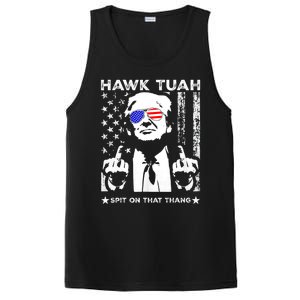 Hawk Tuah 24 Spit On That Thang Hawk Tush For President 2024 Election Parody PosiCharge Competitor Tank