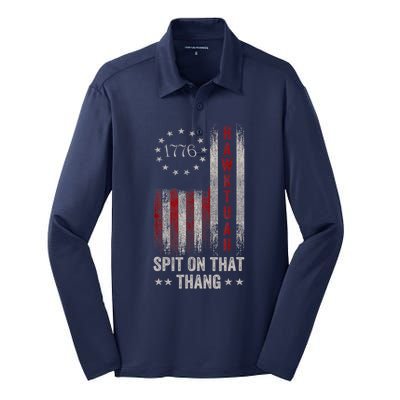 Hawk Tuah 24 Spit On That Thang Silk Touch Performance Long Sleeve Polo