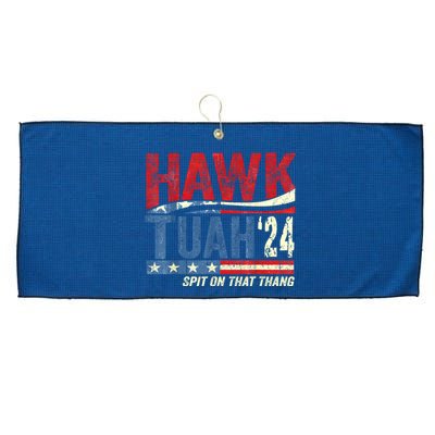 Hawk Tuah 24 Spit On That Thang Large Microfiber Waffle Golf Towel