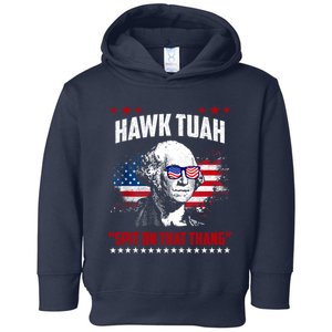 Hawk Tuah 24 Spit On That Thang Toddler Hoodie