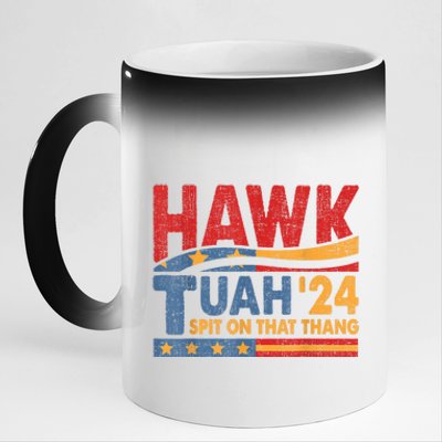 Hawk Tuah 24 Spit On That Thang 11oz Black Color Changing Mug