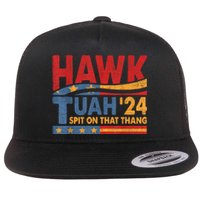 Hawk Tuah 24 Spit On That Thang Flat Bill Trucker Hat