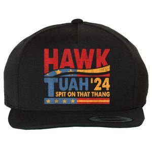 Hawk Tuah 24 Spit On That Thang Wool Snapback Cap