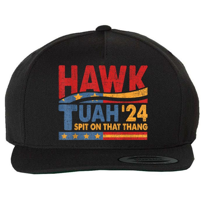 Hawk Tuah 24 Spit On That Thang Wool Snapback Cap