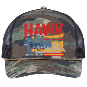 Hawk Tuah 24 Spit On That Thang Retro Rope Trucker Hat Cap