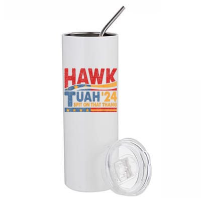 Hawk Tuah 24 Spit On That Thang Stainless Steel Tumbler