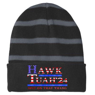 Hawk Tush 24 Spit On That Thing Gift Striped Beanie with Solid Band