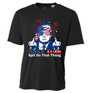 Hawk Tuah 24 Spit On That Thang Hawk Tush For President 2024 Election Parody Cooling Performance Crew T-Shirt