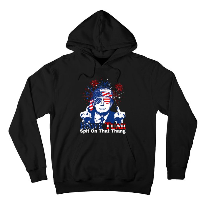 Hawk Tuah 24 Spit On That Thang Hawk Tush For President 2024 Election Parody Hoodie