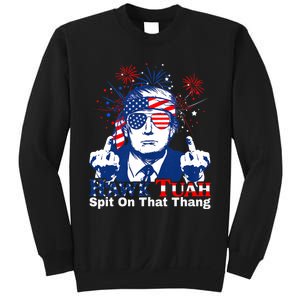 Hawk Tuah 24 Spit On That Thang Hawk Tush For President 2024 Election Parody Sweatshirt