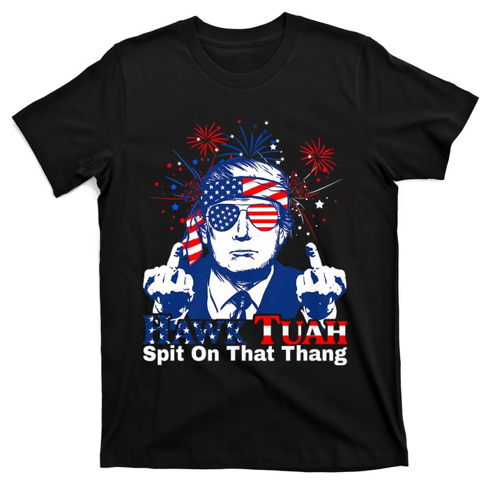 Hawk Tuah 24 Spit On That Thang Hawk Tush For President 2024 Election Parody T-Shirt