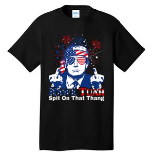 Hawk Tuah 24 Spit On That Thang Hawk Tush For President 2024 Election Parody Tall T-Shirt