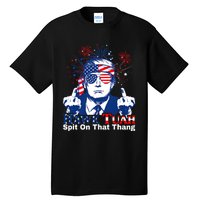 Hawk Tuah 24 Spit On That Thang Hawk Tush For President 2024 Election Parody Tall T-Shirt