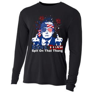 Hawk Tuah 24 Spit On That Thang Hawk Tush For President 2024 Election Parody Cooling Performance Long Sleeve Crew