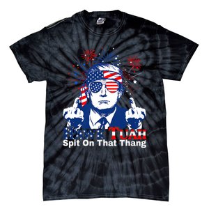 Hawk Tuah 24 Spit On That Thang Hawk Tush For President 2024 Election Parody Tie-Dye T-Shirt