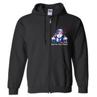 Hawk Tuah 24 Spit On That Thang Hawk Tush For President 2024 Election Parody Full Zip Hoodie