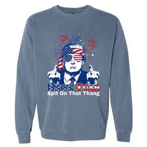 Hawk Tuah 24 Spit On That Thang Hawk Tush For President 2024 Election Parody Garment-Dyed Sweatshirt