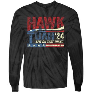 Hawk Tuah 24 Spit On That Thang Tie-Dye Long Sleeve Shirt