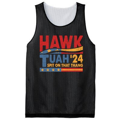 Hawk Tuah 24 Spit On That Thang Funny Saying Mesh Reversible Basketball Jersey Tank