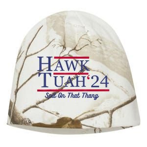 Hawk Tuah 24 Spit On That Thang Kati - Camo Knit Beanie