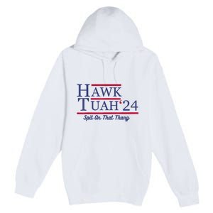 Hawk Tuah 24 Spit On That Thang Premium Pullover Hoodie