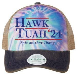 Hawk Tuah 24 Spit On That Thang Legacy Tie Dye Trucker Hat