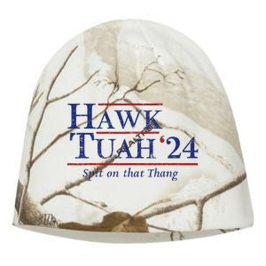 Hawk Tuah 24 Spit On That Thang Kati - Camo Knit Beanie