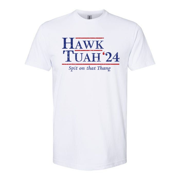 Hawk Tuah 24 Spit On That Thang Softstyle CVC T-Shirt