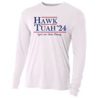 Hawk Tuah 24 Spit On That Thang Cooling Performance Long Sleeve Crew