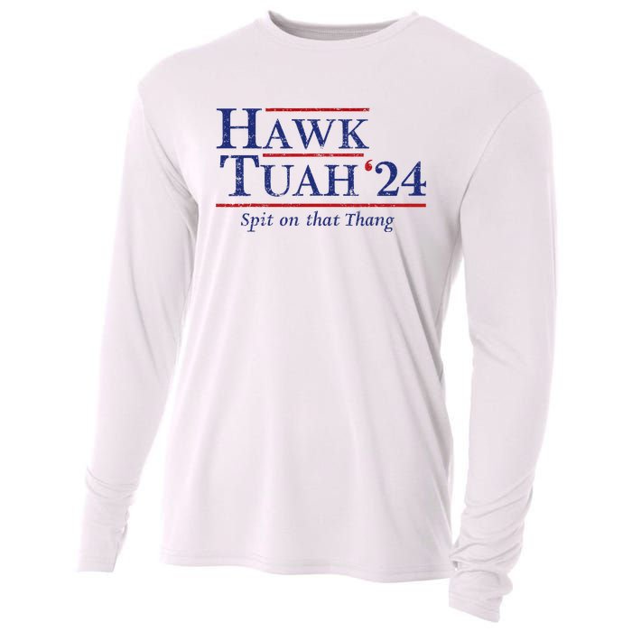 Hawk Tuah 24 Spit On That Thang Cooling Performance Long Sleeve Crew