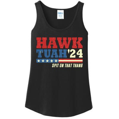 Hawk Tuah 24 Spit On That Thang Funny Saying Ladies Essential Tank