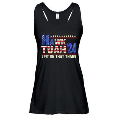 Hawk Tuah 24 Spit On That Thang Funny Saying Ladies Essential Flowy Tank