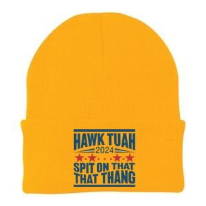 Hawk Tuah 2024 Meme Knit Cap Winter Beanie