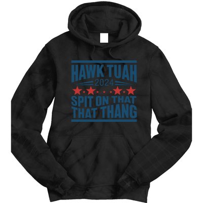 Hawk Tuah 2024 Meme Tie Dye Hoodie