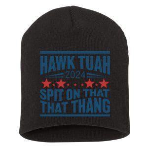 Hawk Tuah 2024 Meme Short Acrylic Beanie