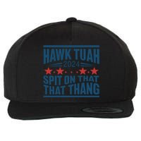 Hawk Tuah 2024 Meme Wool Snapback Cap