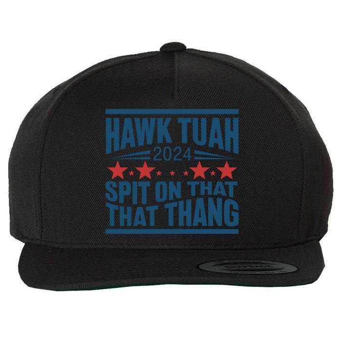 Hawk Tuah 2024 Meme Wool Snapback Cap