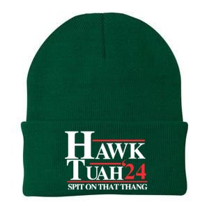 Hawk Tuah 24 Spit On That Thang Hawk Tush For President 2024 Election Parody Knit Cap Winter Beanie