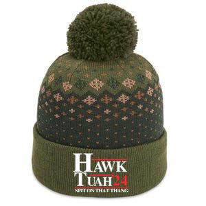 Hawk Tuah 24 Spit On That Thang Hawk Tush For President 2024 Election Parody The Baniff Cuffed Pom Beanie