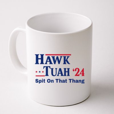 Hawk Tuah 2024 Funny Spit Design Coffee Mug