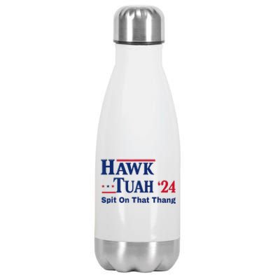 Hawk Tuah 2024 Funny Spit Design Stainless Steel Insulated Water Bottle