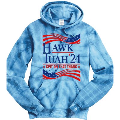 Hawk Tauh 24 Usa Flag Meme Quote Tie Dye Hoodie