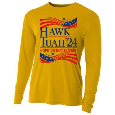 Hawk Tauh 24 Usa Flag Meme Quote Cooling Performance Long Sleeve Crew